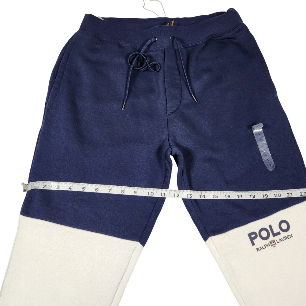 Ralph Lauren Color Block Jogger Sweatpants Navy White‎ Green Size S $175 New